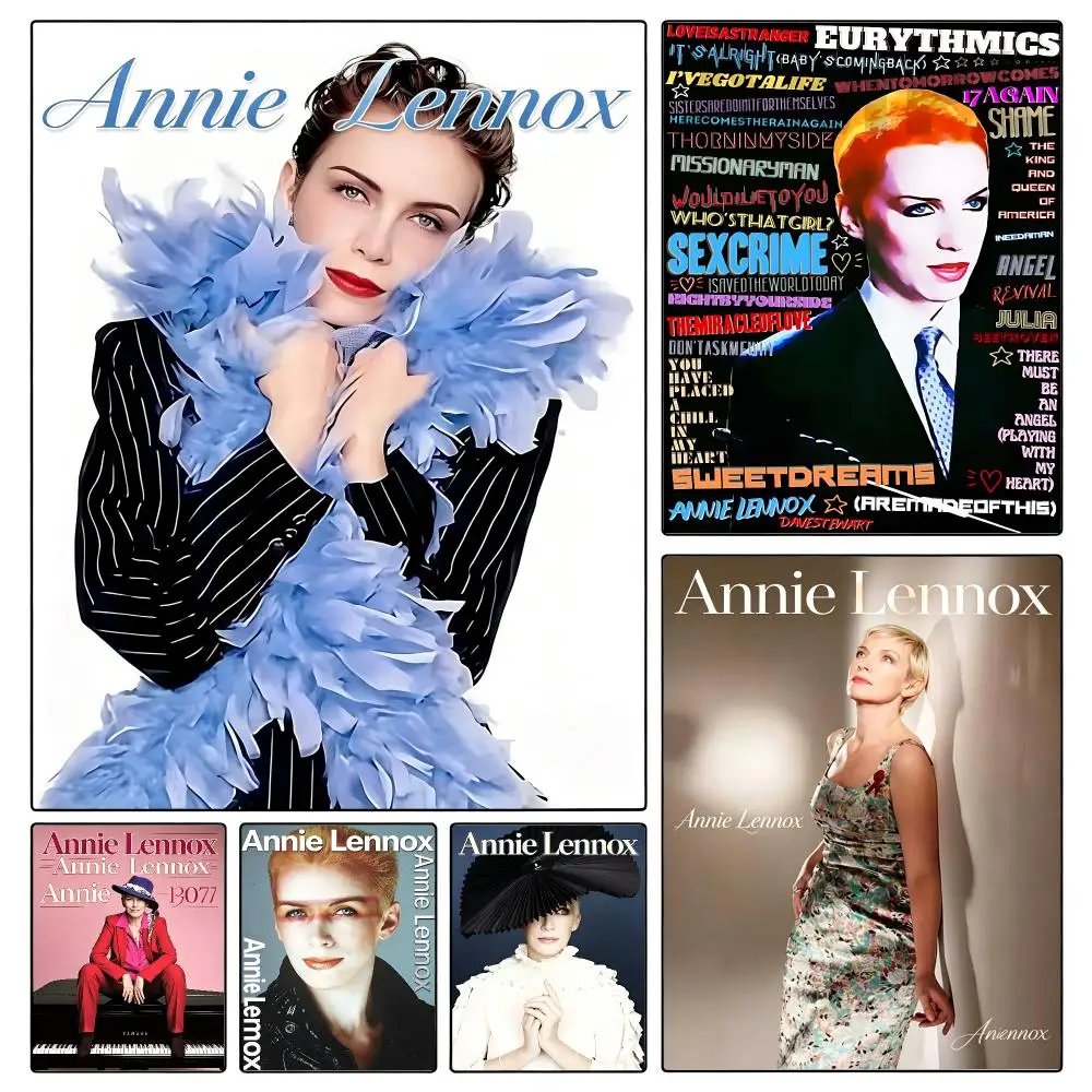 music Annie Lennox Poster Poster Waterproof HD Unframed Self‑Stick Decor Wall Art for Home Room Decoration Gift