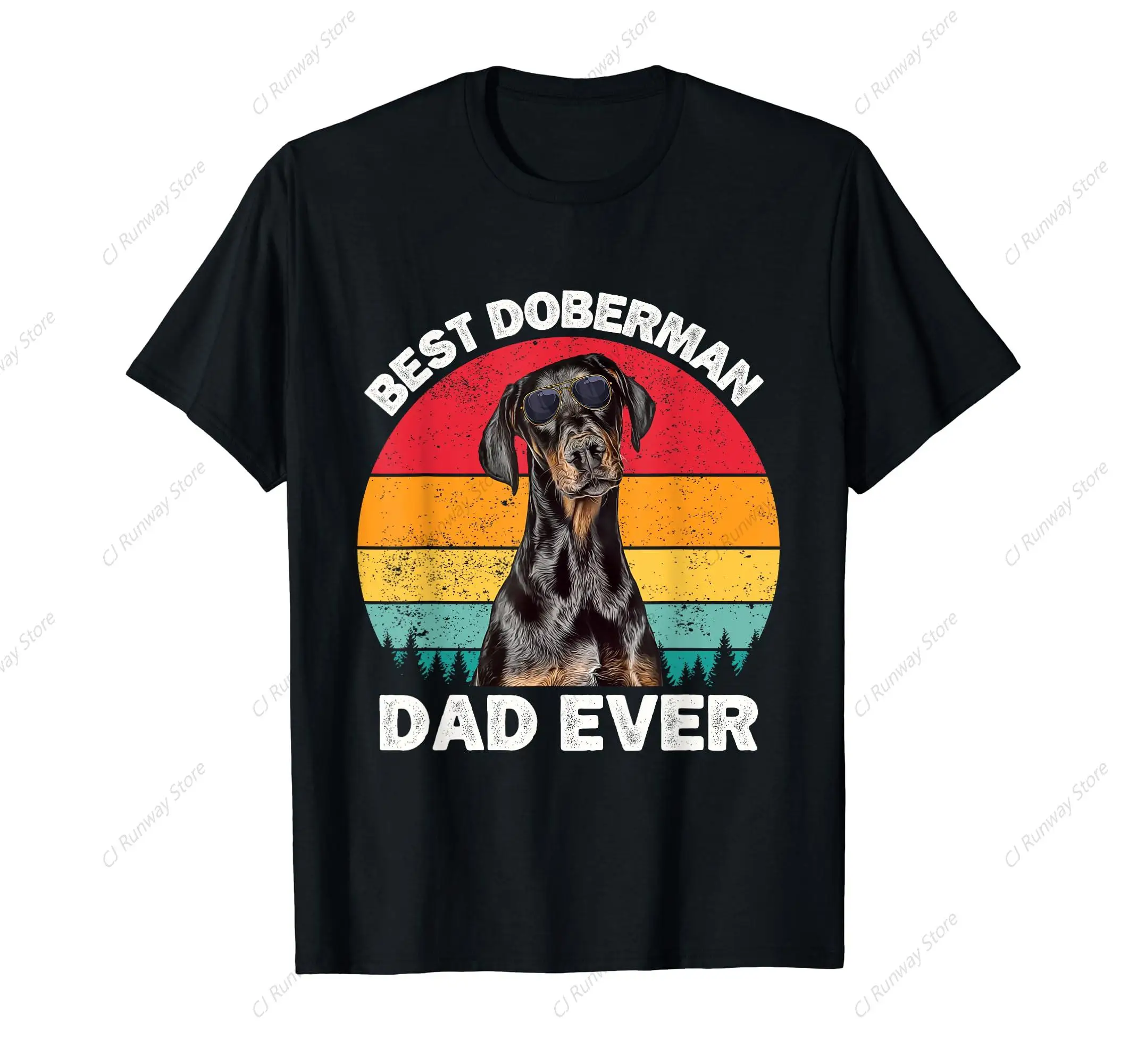 Винтажная Футболка Doberman для влюбленных