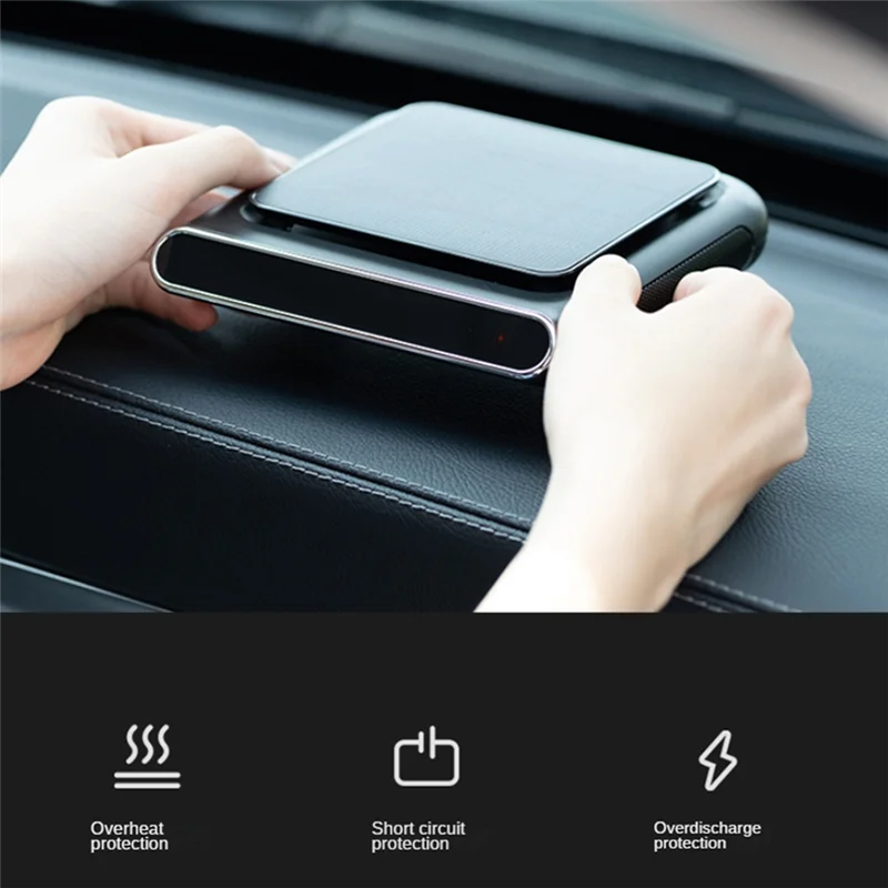 AY03-Auto Luftreiniger Tragbarer Luftionisator Solar Deodorant Rauch PM2.5 HEPA Filter Auto Negativer Deodorant