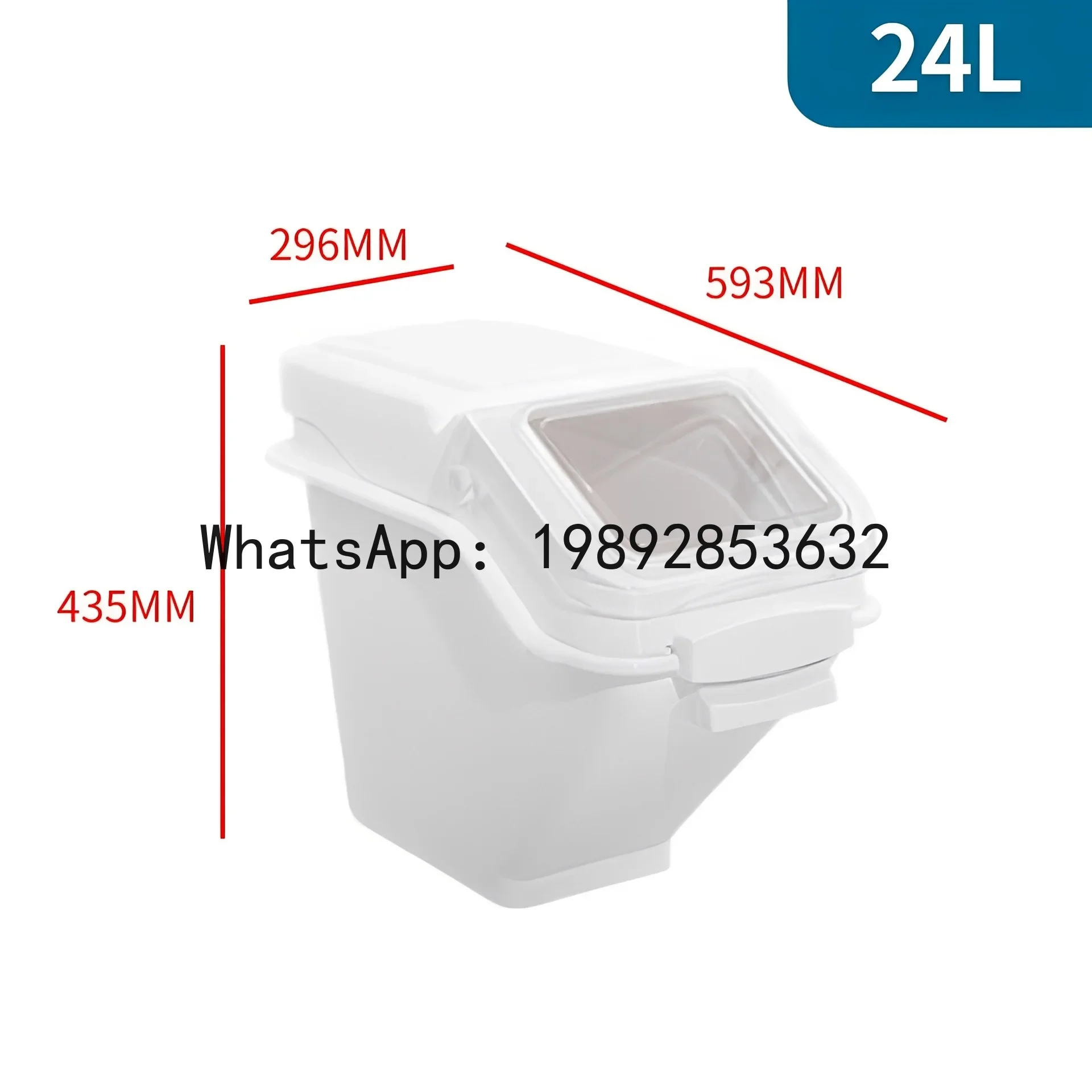 a5+ large-capacity kitchen plastic rice bucket flour dry cargo rice storage box--2pcs