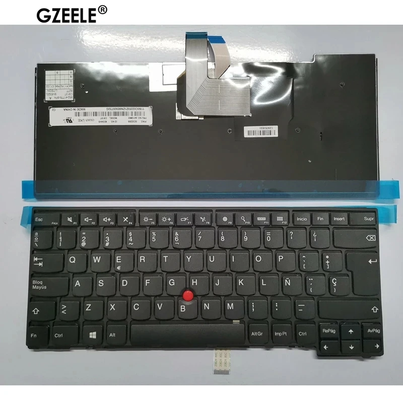 Klawiatura hiszpańska dla lenovo ThinkPad L440 L450 L460 L470 T431S T440 T440P T440S T450 T450S e440 e431S T460 E431 SP NO Podświetlenie