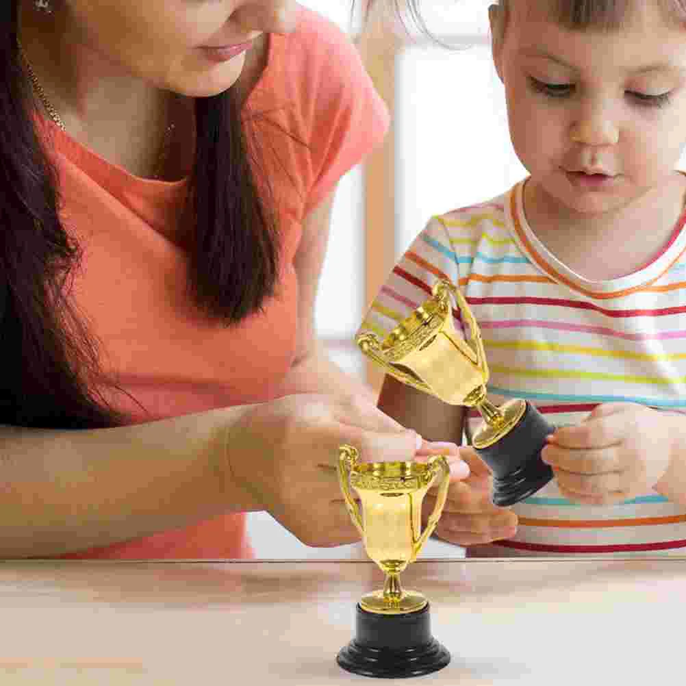 6 Pcs Mini Trophy Kids Sports Toys Plastic Trophies Gift Small Winner Award Child