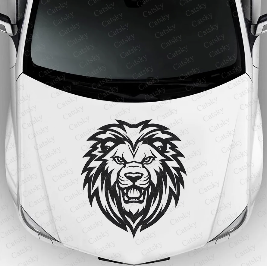 lion animal Car side sticker vinyl paper motorsport paint accessories suitable for truck suv car decals