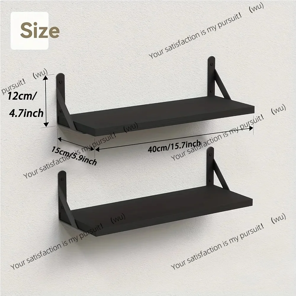 for Home Floating Shelve 1Pcs Wall Mount Wood Shelves Floating Shelf Wall Decoration Storage Rack Wall Hanging Display Organizer