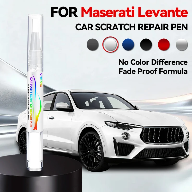 

Ручка-корректор для ремонта лакокрасочного покрытия автомобиля Maserati Levante 2016-2025: белый 268A, черный NMN, синий 406C, серый 571A