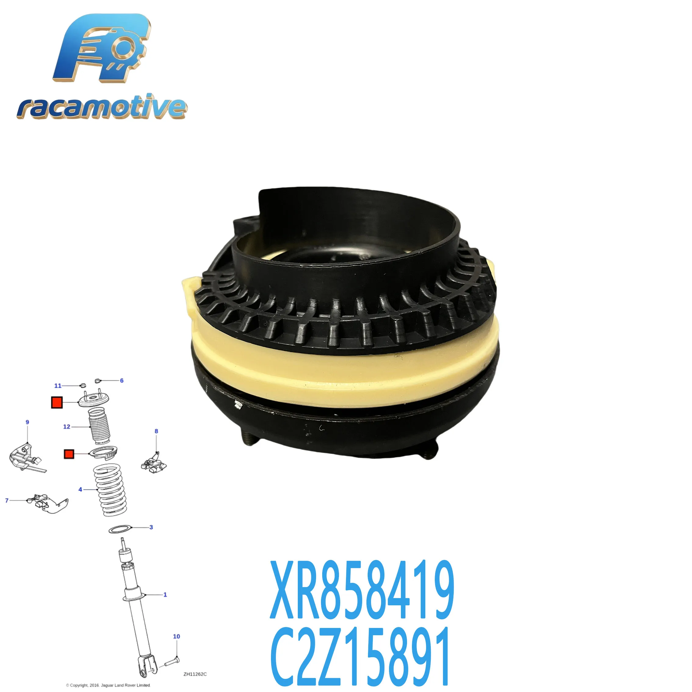 For Jaguar S-TYPE 1999-2008 XF 2009-2015 XF XFR XFR-S C2Z5531 C2Z15891 XR858419 FRONT SHOCK SPRING SHOCK ABSORBER MOUNT.