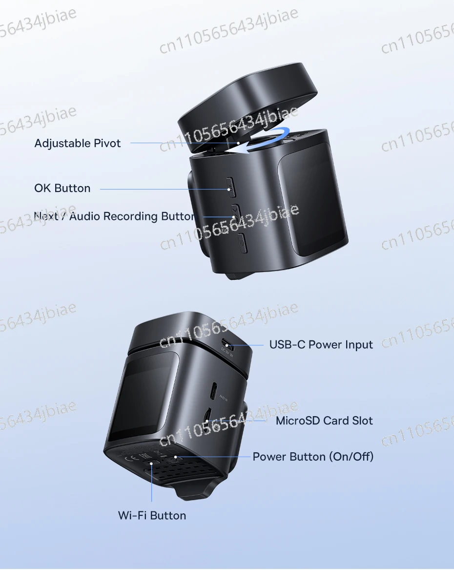 

Built-in ADAS Car DVR 140FOV Adjustable View Video Recorder Dash Cam Front UHD Car Camera Night Vision