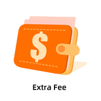 Extra Fee 추가 요금 Дополнительная плата Taxa Extra Frais Supplémentaires Cargo Adicional