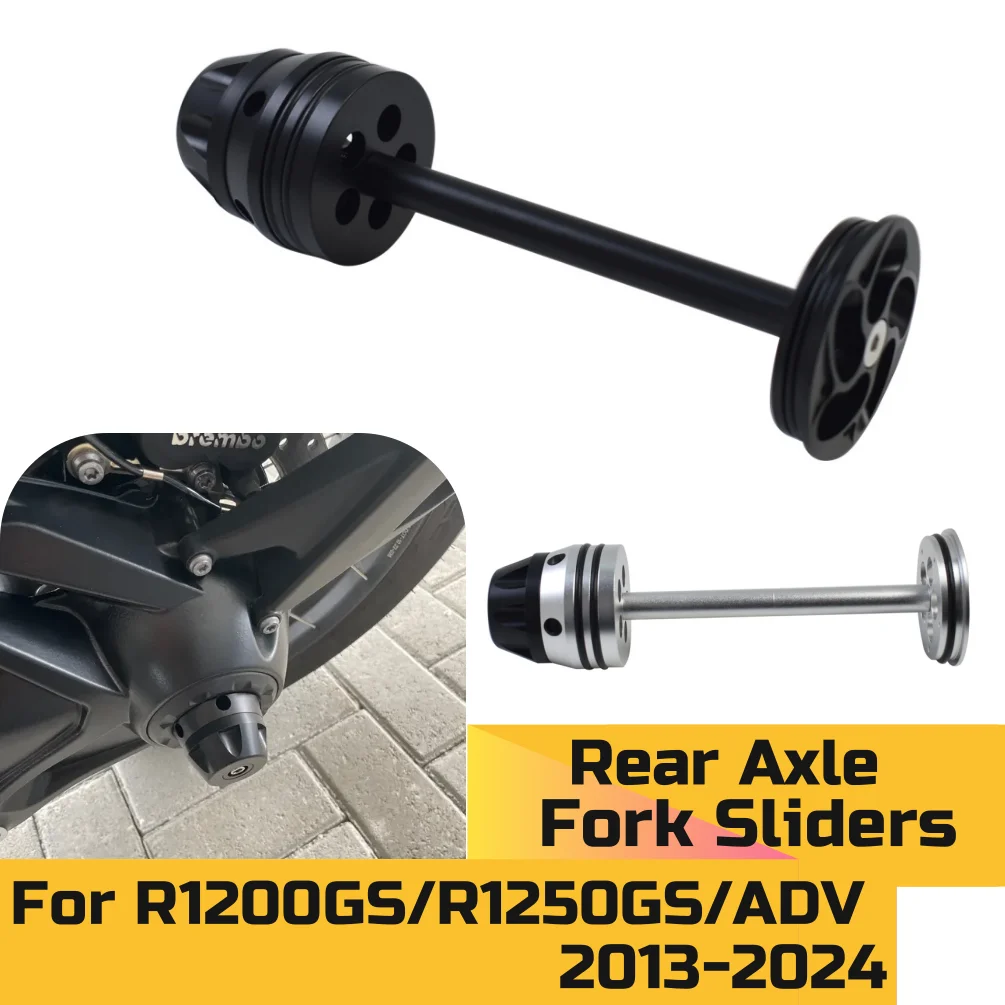 

R1250GS ADV 2019-2024 Rear Axle Wheel Protector Fork Crash Slide For BMW R1200GS Adventure 2013-2018 2017 Motorcycle Accessories