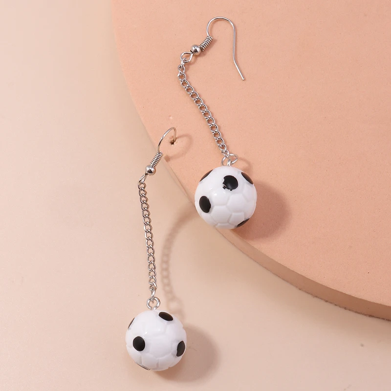 Lustige Sport-Fußball-Ohrringe für Frauen und Mädchen, Party- und Urlaubsschmuck, Geschenke – Detail 3