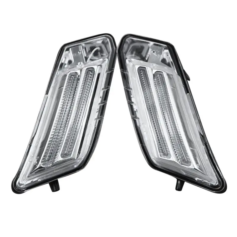 ABOK-1Pair Front Position Light Parking Indicator Light For Volvo XC60 2008-2013 31290874 31290873 LED Daytime Running Lights