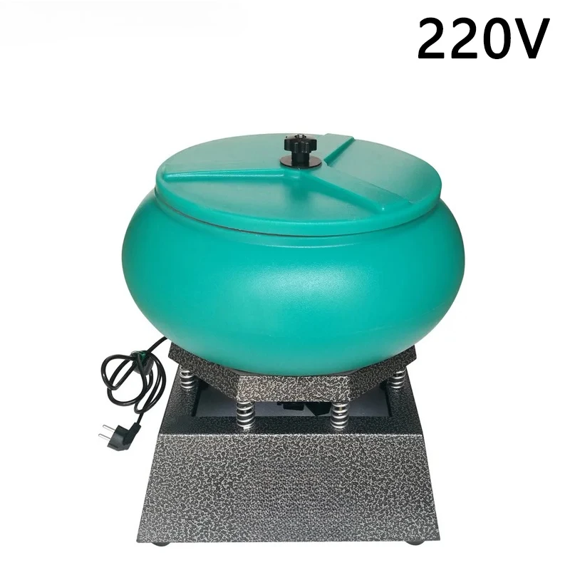 12L Vibratory Tumbler Industrial Polishing Machine Jewelry Deburring Metal Parts Surface Finishing Bowl Polisher 250W Kit