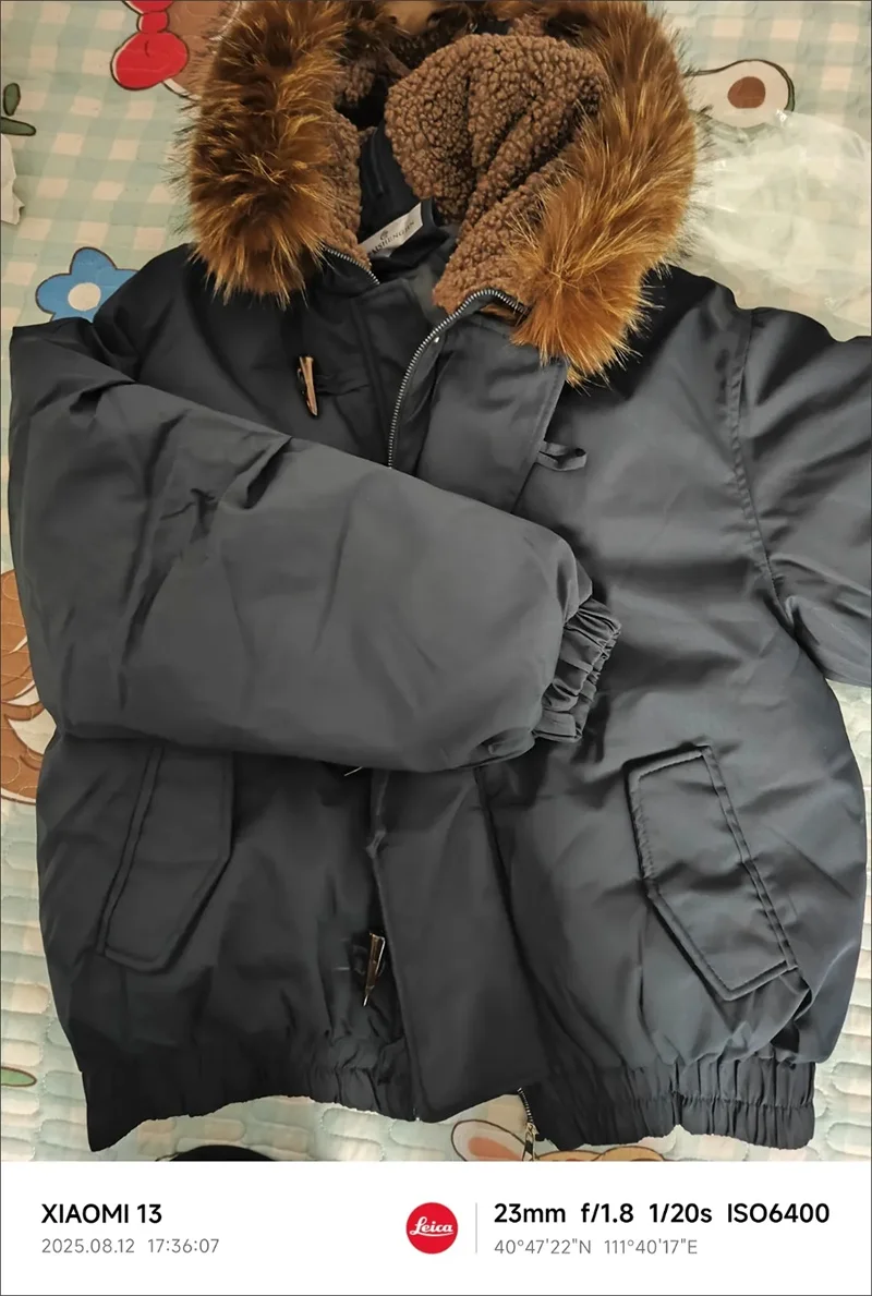 Warm Down jacket Ladies Pai Overcome Winter 2026 New Cotton Padded Coat Women Parkas Horn Hooded Outcoat Big fur collar Overcoat