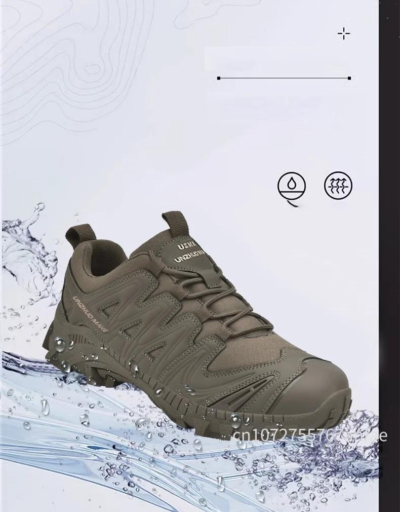 Men Tactical Boot Anti-Slip Work Safety Shoes Waterproof Special Force Army Boots Male Hiking Boot Outdoor Travel Shoe Anti-slip