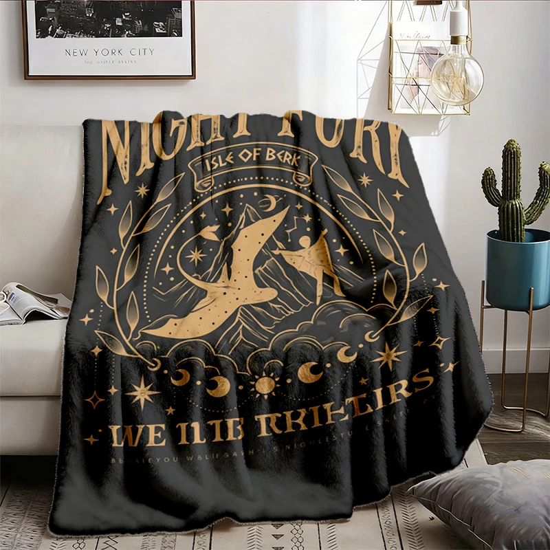 Night Fury Dragon Two-Sided Flannel Blanket, How To Train Dragon Gift