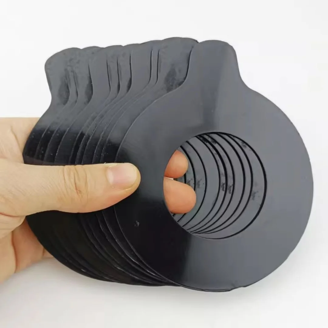 4 pieces excavator bucket shaft bucket pin arm wear-resistant rubber resin gasket wider side 1/2/3 mm thick gasket