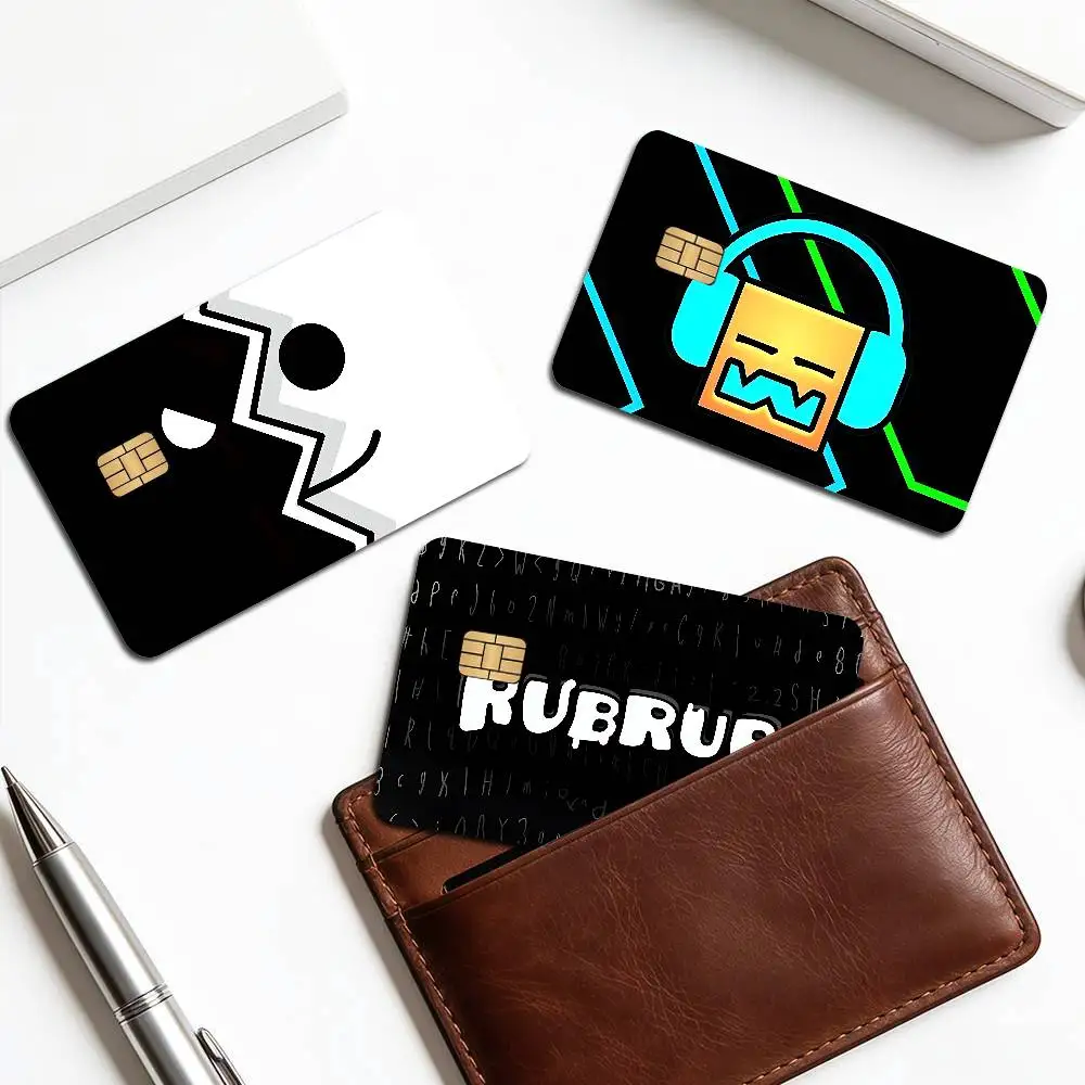 G-Geometry DashS Game Film Cover Sticker Case for Small Chip Credit Debit Card Front Side