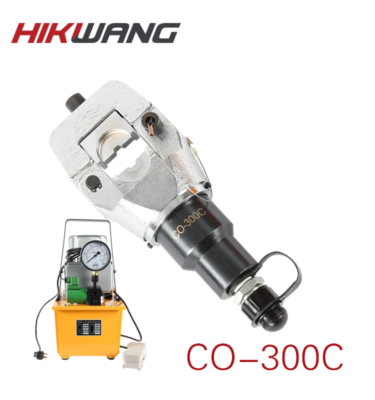 17 มม.จังหวะ 16-300mm2 CO-300C หัวย้ําสายไฮดรอลิกไม่มีปั๊ม