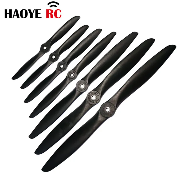 Haoye 1 Pc Nylon Propeller 7-12 Inch For Glow Engines Of RC Plane Class 9-91 For RC Accessories Propeller