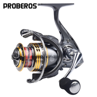 PROBEROS Aluminum Alloy Spinning Fishing Reel 5.5:1 Gear Ratio 13+1BB 8kg/17.64lb Drag Fishing Wheel Saltwater Fishing Tackle