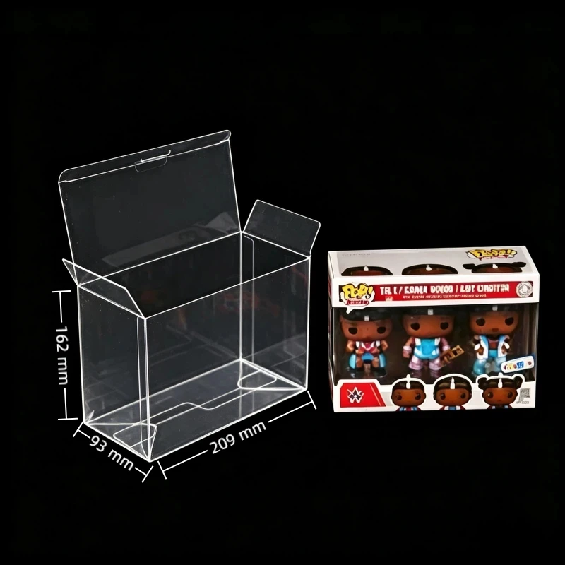 Transparent Protective Display Box Compatible For Funko Pop Figurine Toy Clear Dust‑Proof Packaging Case Collectible Model Part