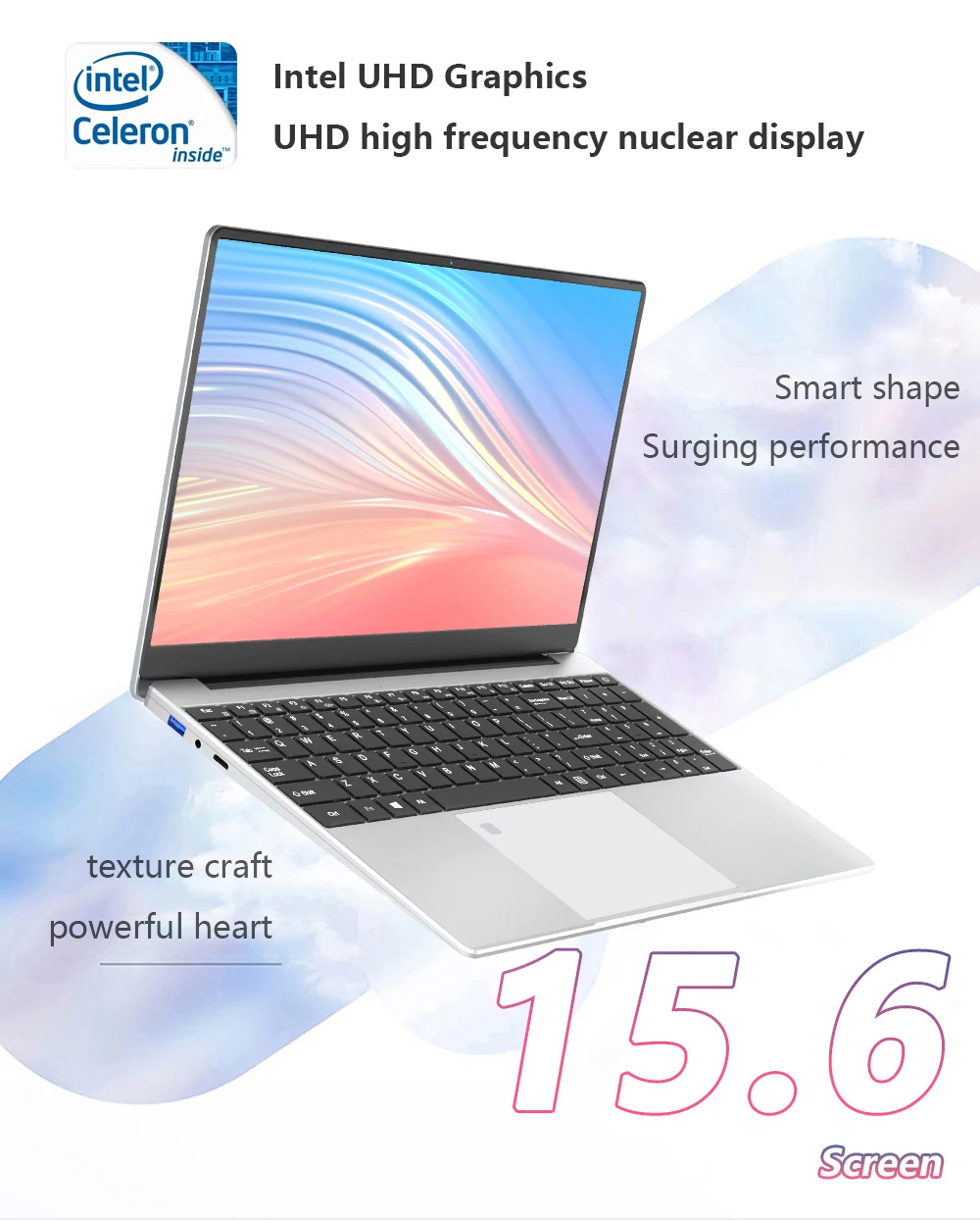 Ordinateur portable 15.6 "Intel Celeron N5095, 24 Go de RAM, 512 Go SSD, bande touristique, WiFi, bureau d'affaires, fenêtre 11, ordinateur portable, bureau, étude