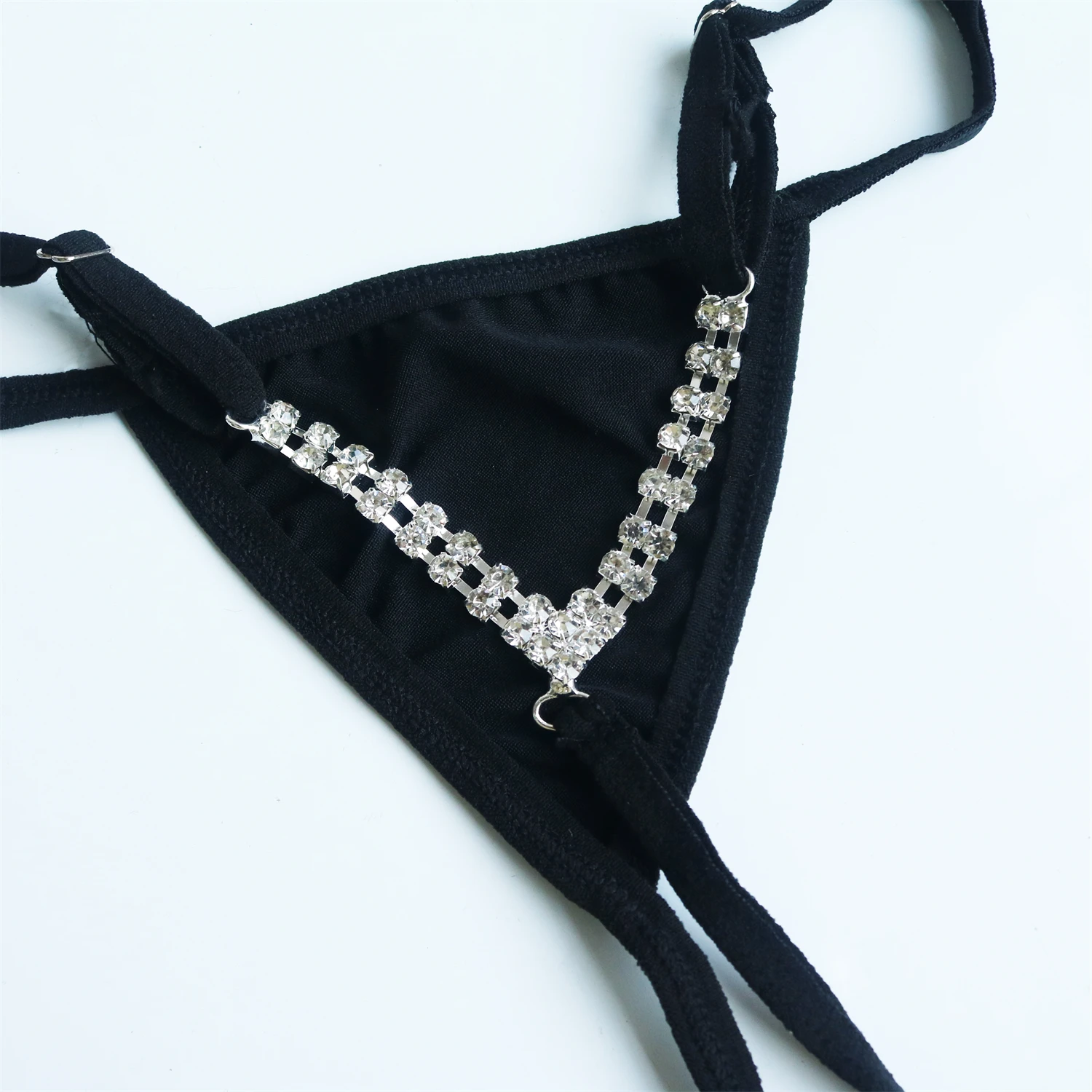 New Shiny Rhinestone Body Chain Jewelry Women\'s Sexy Versatile Super Sparkling Simple thong Nightclub Fun Bikini Underpants