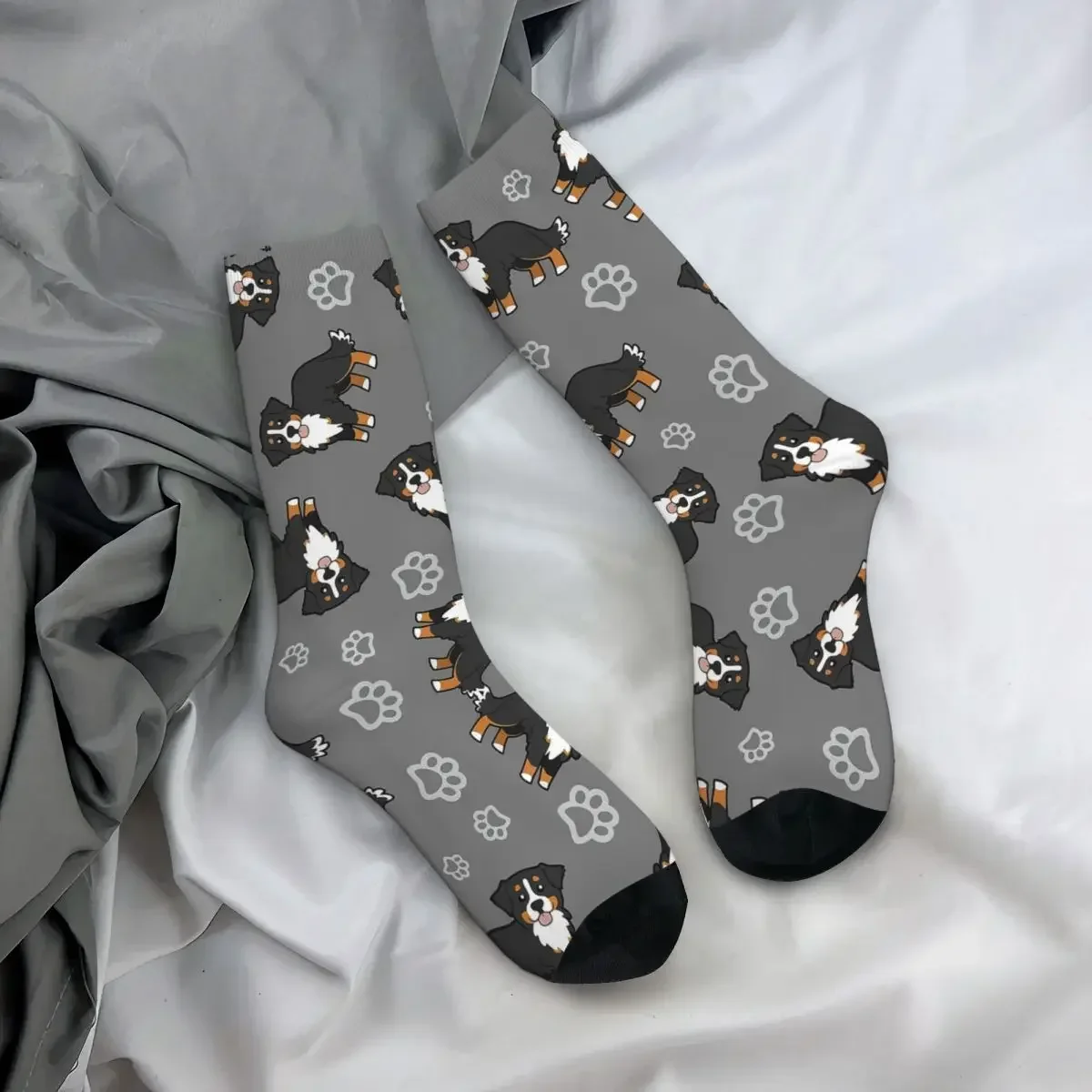 Calcetines de perro de montaña de Bernese Harajuku, medias largas de alta calidad para todas las estaciones, accesorios para regalo de cumpleaños Unisex