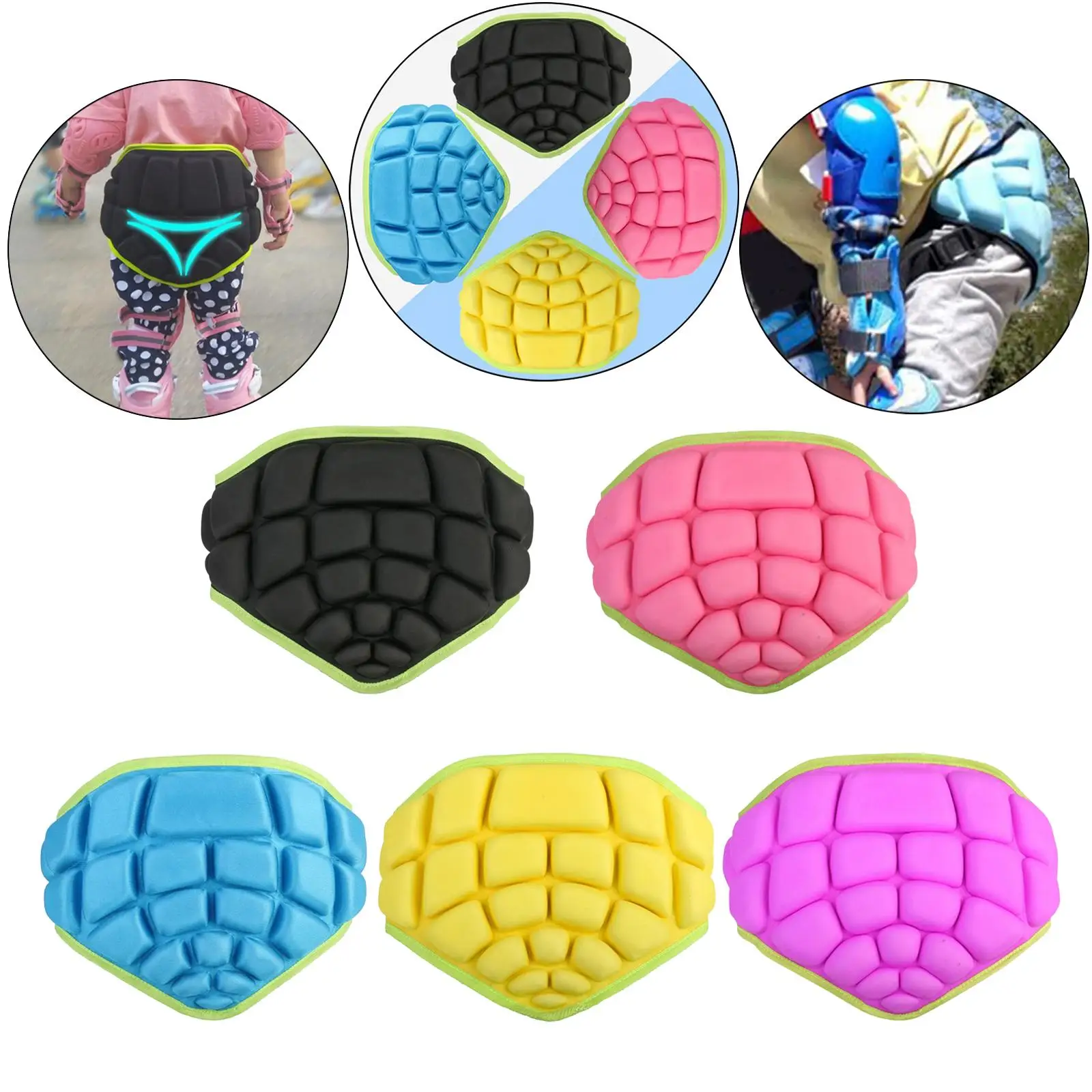 Youth Hip Protector EVA Padded Impact Resistant Support Mat for Skating Snowboard Skiing Cycling Children’s Sports Protection