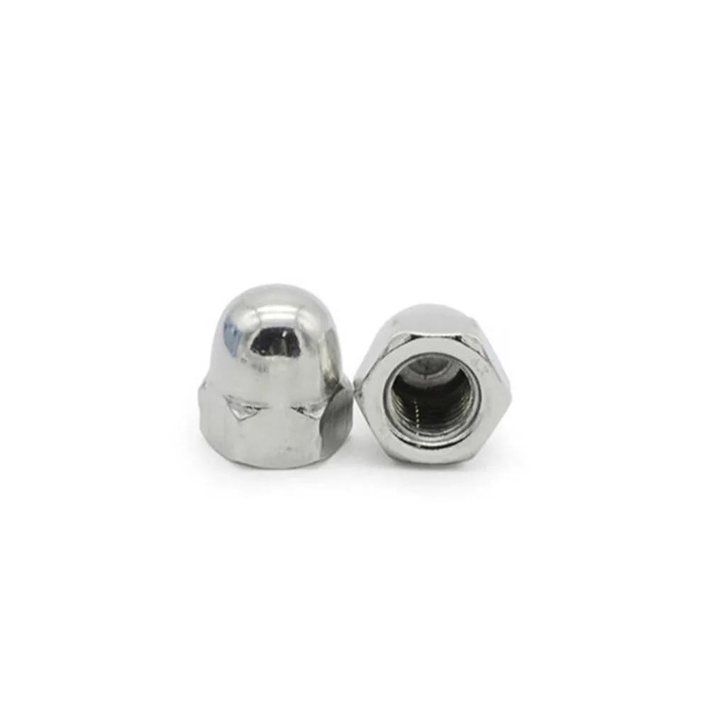 Acorn Cap Nut M3 M4 M5 M6 M8 M10 M12 M14 M16 M20 DIN1587 304 A2 Stainless Steel Metric Threaded Decorative Cap Nuts Caps Covers