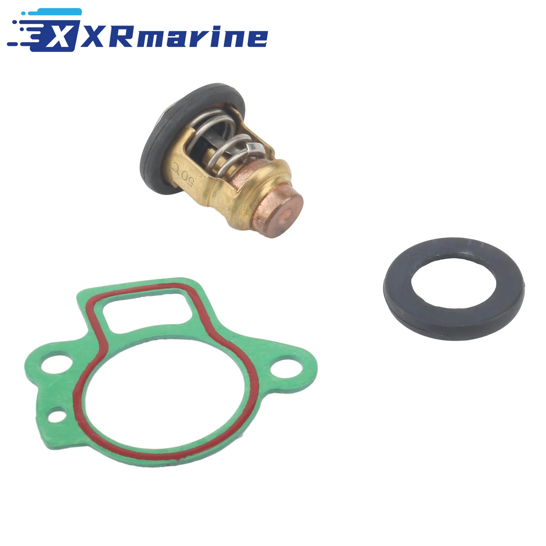 6H3-12411 Thermostat Kit for Yamaha 2 Stroke 60 70 HP 1984-2005 Outboard Motor Replace 6H3-12411-01 6H3-12411-00 6H3-12411-10