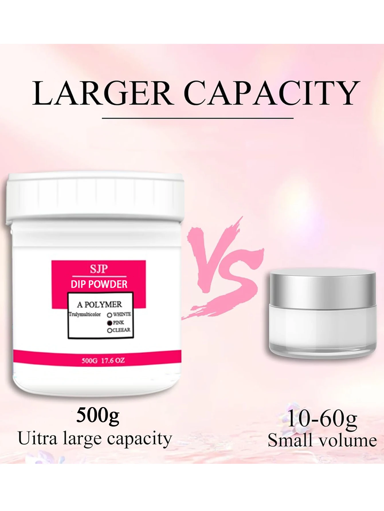 500 G Acrylic Powder for Nails, Nude Acrylic Powder for Nails, Long Lasting Salon Quality, Professional Bubble Free Nail Powder