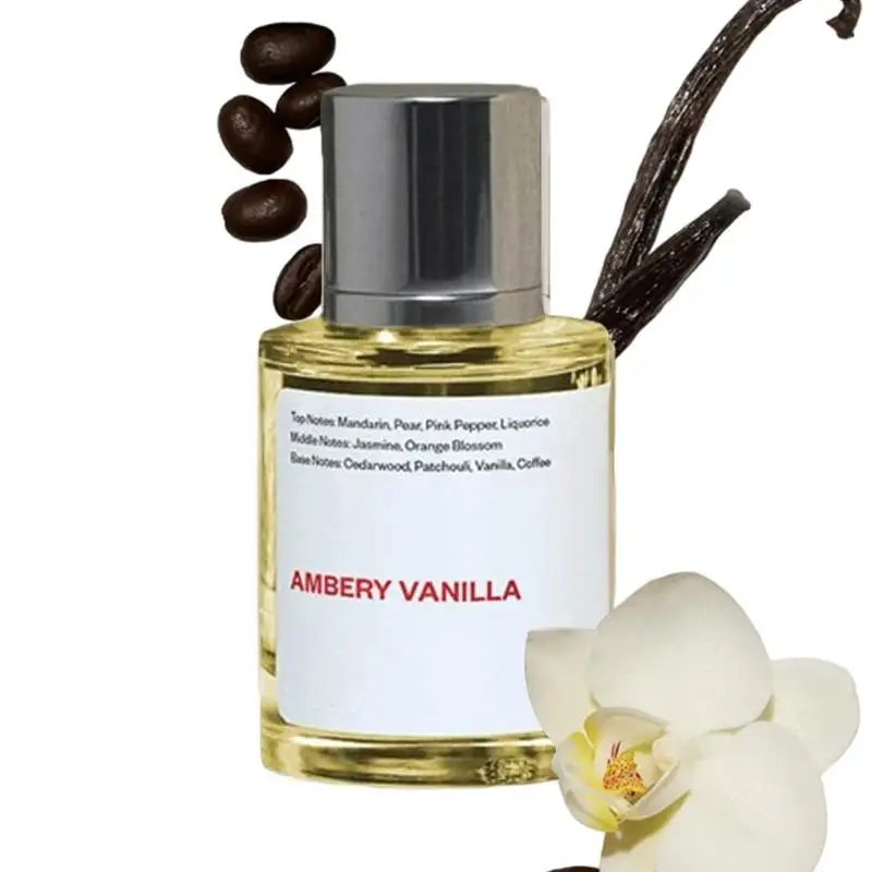 Ambery Vanilla Perfume Men Fragrance Long Lasting Body Spray 50ml Women\'s Body Mist Floral Pear Splash Perfumes Scent