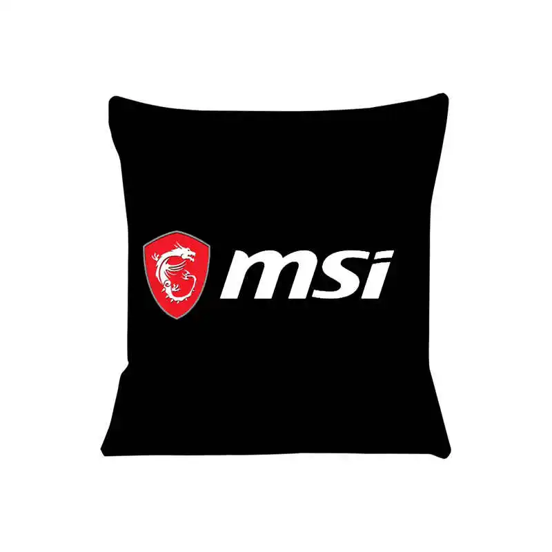 Msi Gaming Cushion Cover for Sofa Pillow Case Cover Seat Car Throw Pillowcase 45X45cm For Home Decorative SJ-770