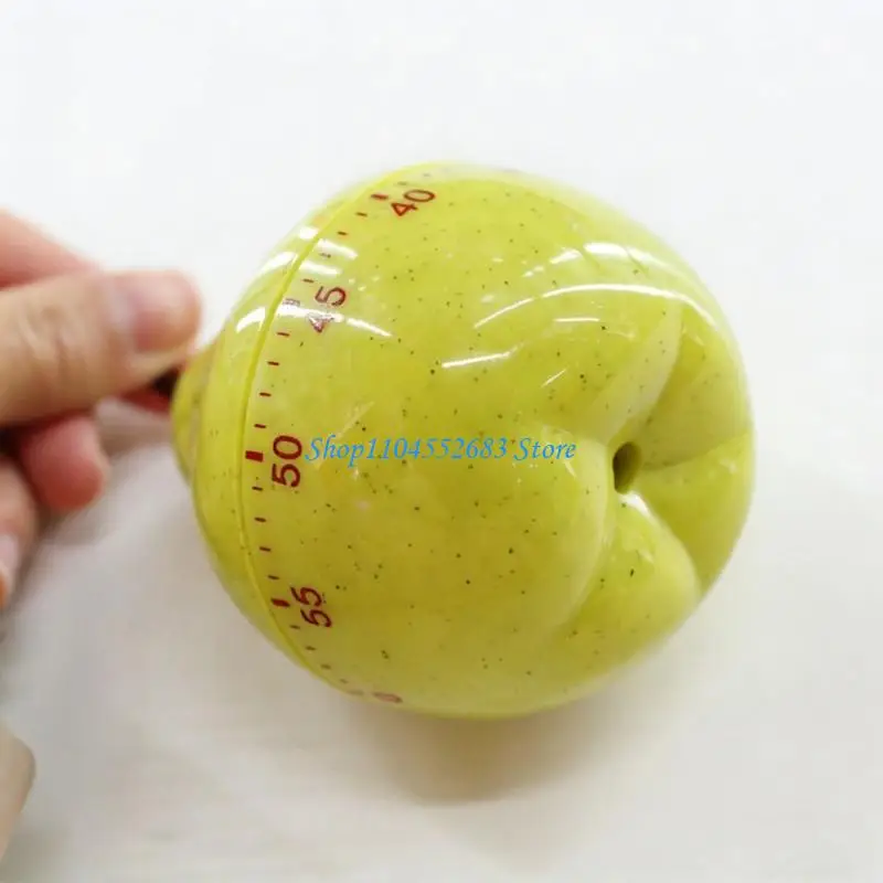 

Y6GD 60Minute Wind Up Mechanical Timer In Fun Pear Time Management For Kitchen Study Plastic Construction