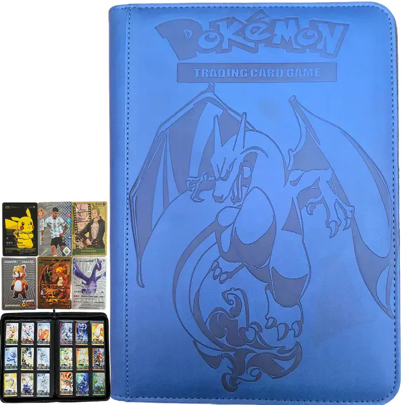 Kaartenmap met 9 vakjes, verzamelmap voor trading cards, displaymap, opbergmap voor Pokémon PTCG TCG Yugioh MTG gamekaarten