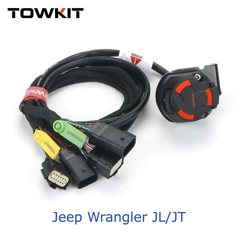 For Jeep Wrangler JK/JL Trailer Wiring Harness Eur 13/7 Pin Trailer RV Tail Light Signal Australia 12/7 Pin Jeep Gladiator JT