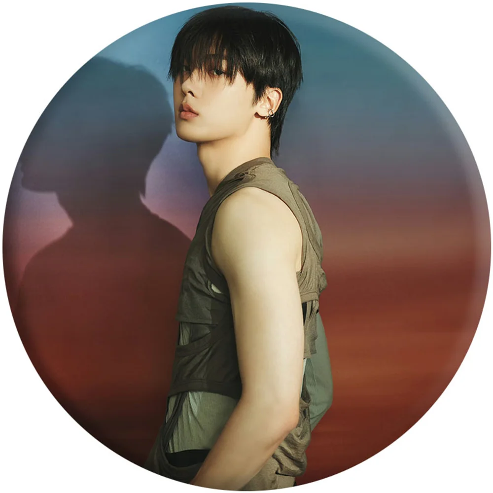 Kpop ASTRO Yoon Sanha Solo Album DUSK Brooch 5.8CM Round Tinplate Badge Bag Hat Clothes Accessories Pins Fans Collection Gift