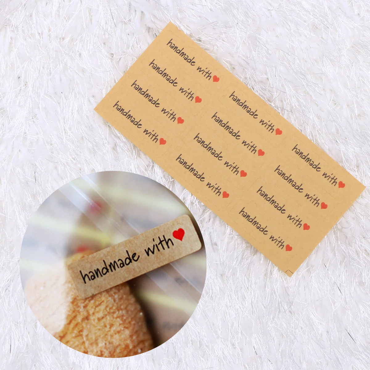240 pezzi 20 fogli adesivi a forma di cuore etichette sigillanti Kraft per buste imballaggio etichette di chiusura fai da te etichette per cartelle