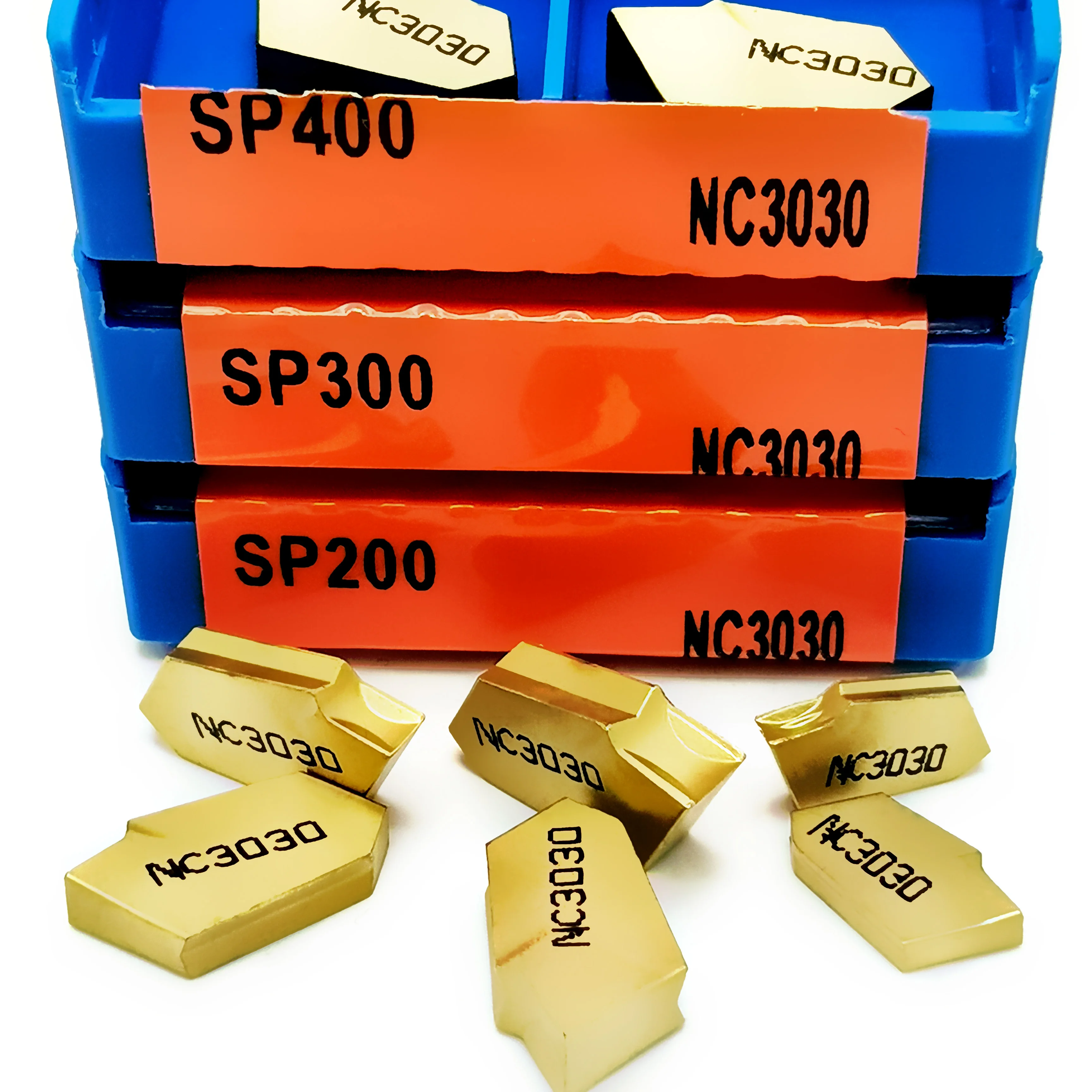 Qualità Premium SP200 300 400 NC3020 3030 PC9030 inserti in metallo duro per scanalatura originali strumenti di separazione e scanalatura