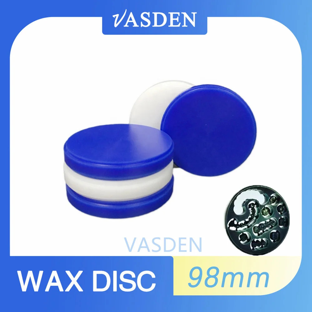Laboratório Dental Cera Dics Block Cad Cam Wax Disk Dentista Dentista Materiais Shore d 98 mm Pcs