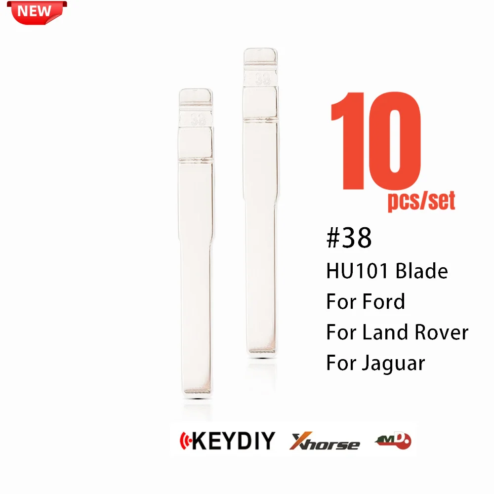 10Pcs/Lot 38# KD HU101 Flip Blank Car Key Blade for Ford Focus MK3 Mondeo Explorer Kuga Fiesta for KD KEYDIY VVDI Xhorse Remote