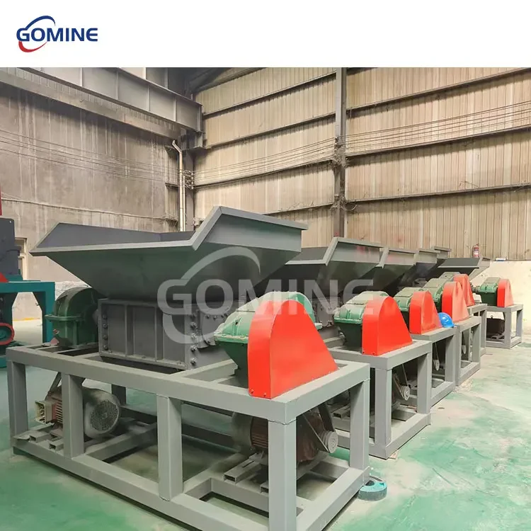 GOMINE Heavy  Double Shaft Shredder Tyre Recycling Machines for Tire Rubber Shredder