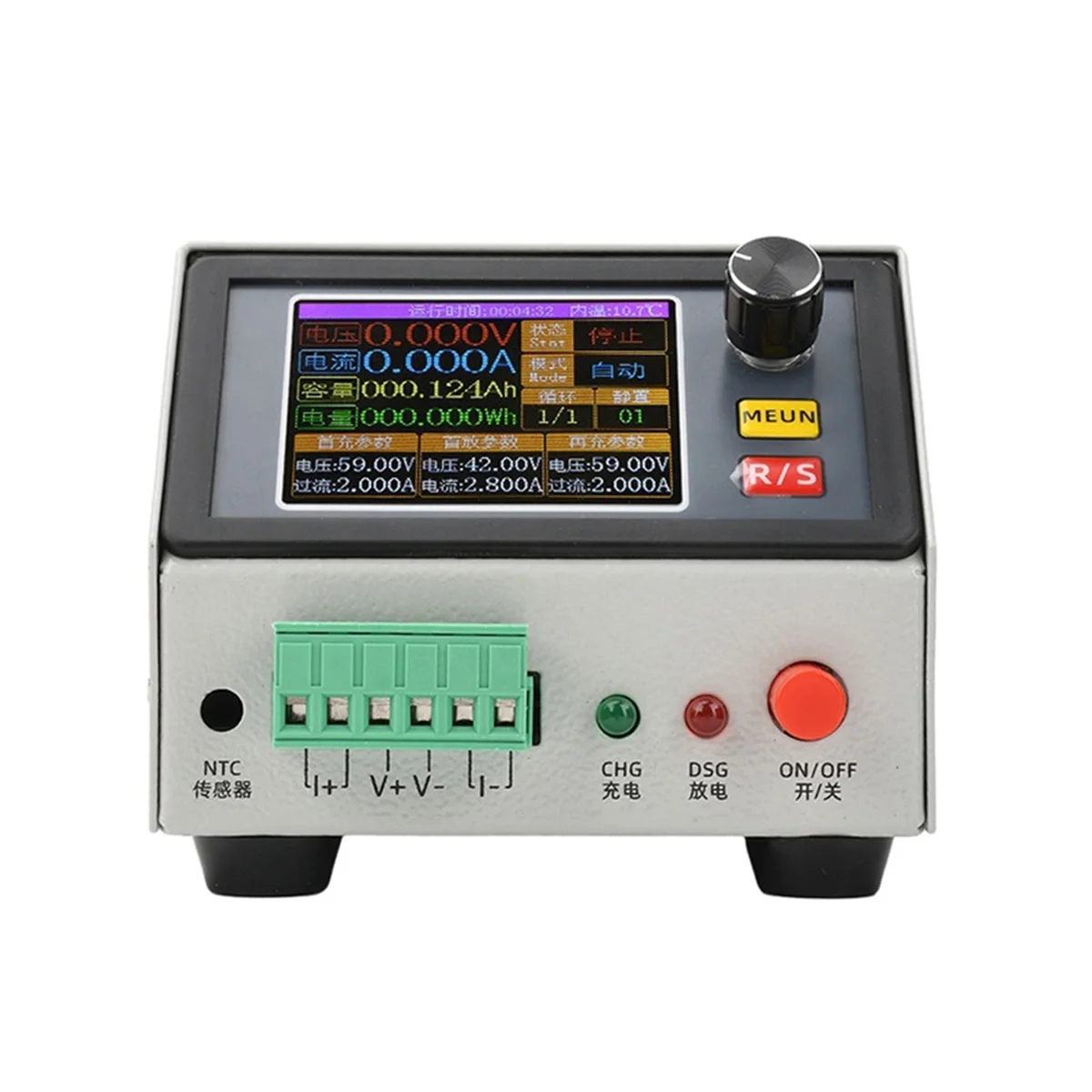 DC CNC Electronic Load Tester 150W 12V/1A 2.4-Inch Color Screen Lithium Battery Capacity Measuring Instrument 10A 20A
