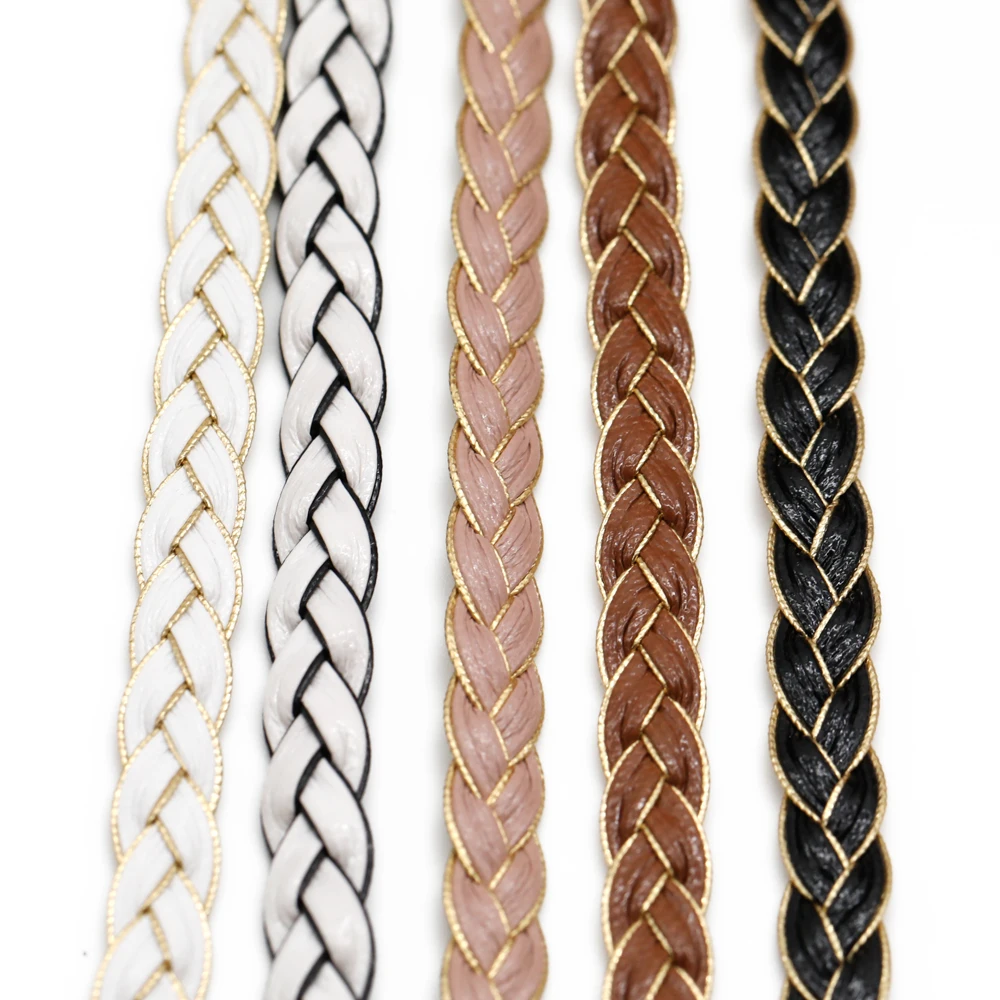 5m Twisted Braided Faux Leather Chain Multi-Color Personalized Pairing DIY Bracelet Hair Clip Jewelry Making Accessories view 3
