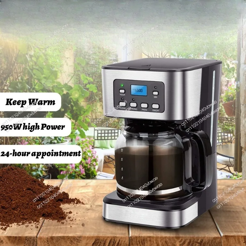 Cross-border US standard 1.5L American drip coffee machine 24-hour reservation insulation function 950W
