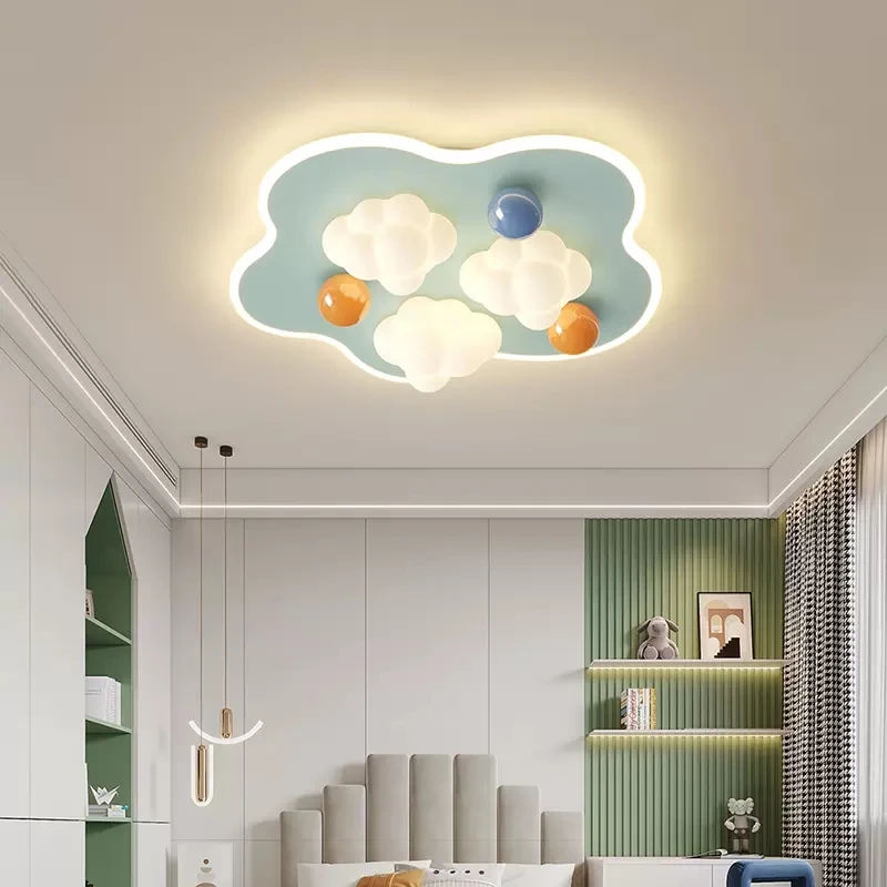 Modern Warm Children's Room Ceiling Lamps LED Sky Cloud Lamp Simple Creative Boy Girl Bedroom Baby Room Decor Ceiling Lights LED