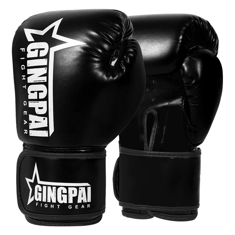 Rękawice bokserskie dla mężczyzn kobiet PU Karate Muay Thai Guantes De Boxeo Free Fight MMA Sanda trening dla dorosłych sprzęt dla dzieci