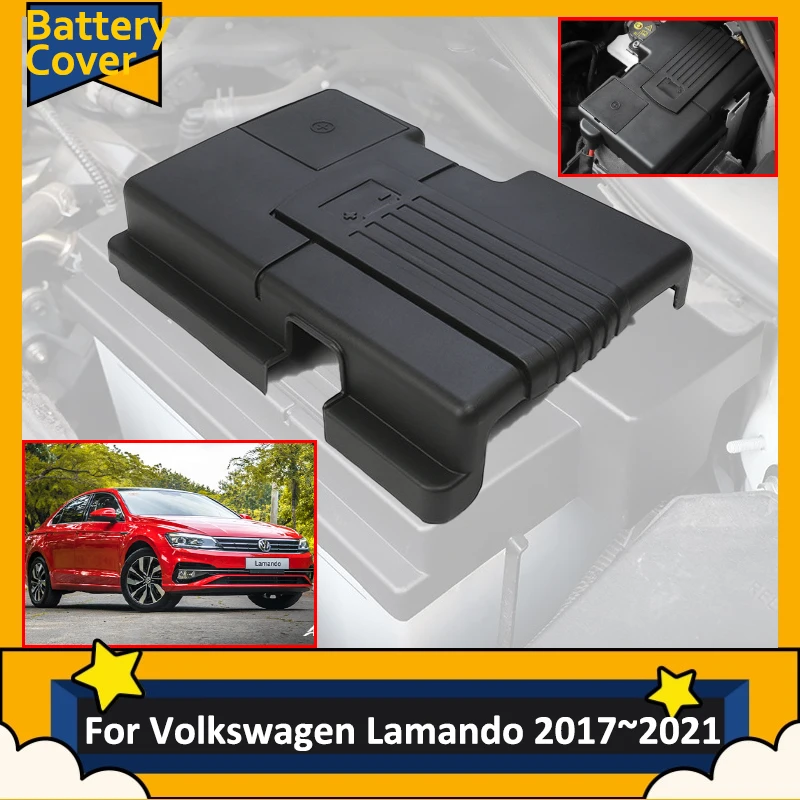 

Car Battery Protective Covers For Volkswagen VW Lamando 2017 2018 2019 2020 2021 Accessories Auto Trim Dust Tuning Engine Parts