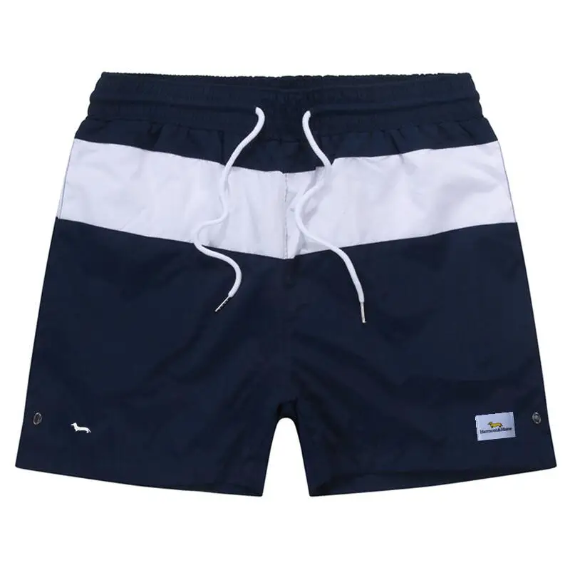 New Men Bermuda Polo Summer Quick Drying Casual Shorts Swimming Striped Beach Fifth Pants Embroidery Harmont Blaine Underwear